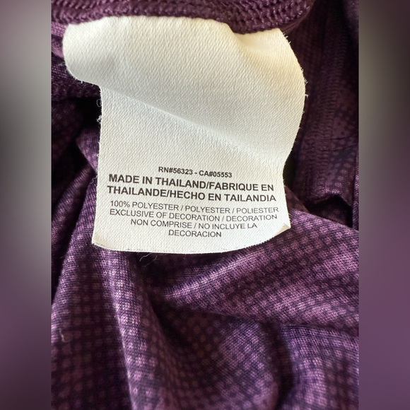 Nike Dri-FIT Running Long Sleeve Top – Purple Pattern – Small - Picture 5 of 6